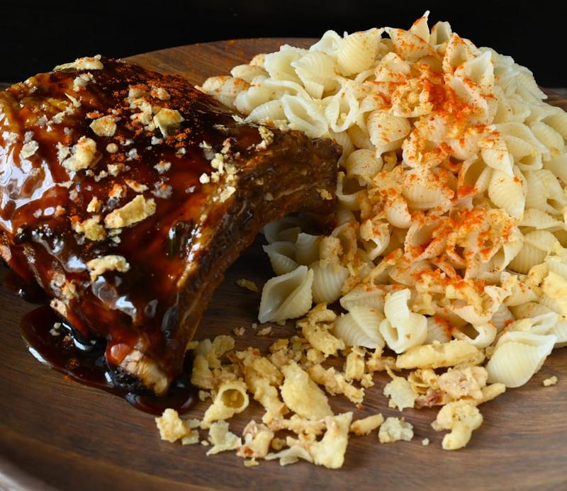 Sweet Glazed BBQ Pork Ribs with Crispy Shallots