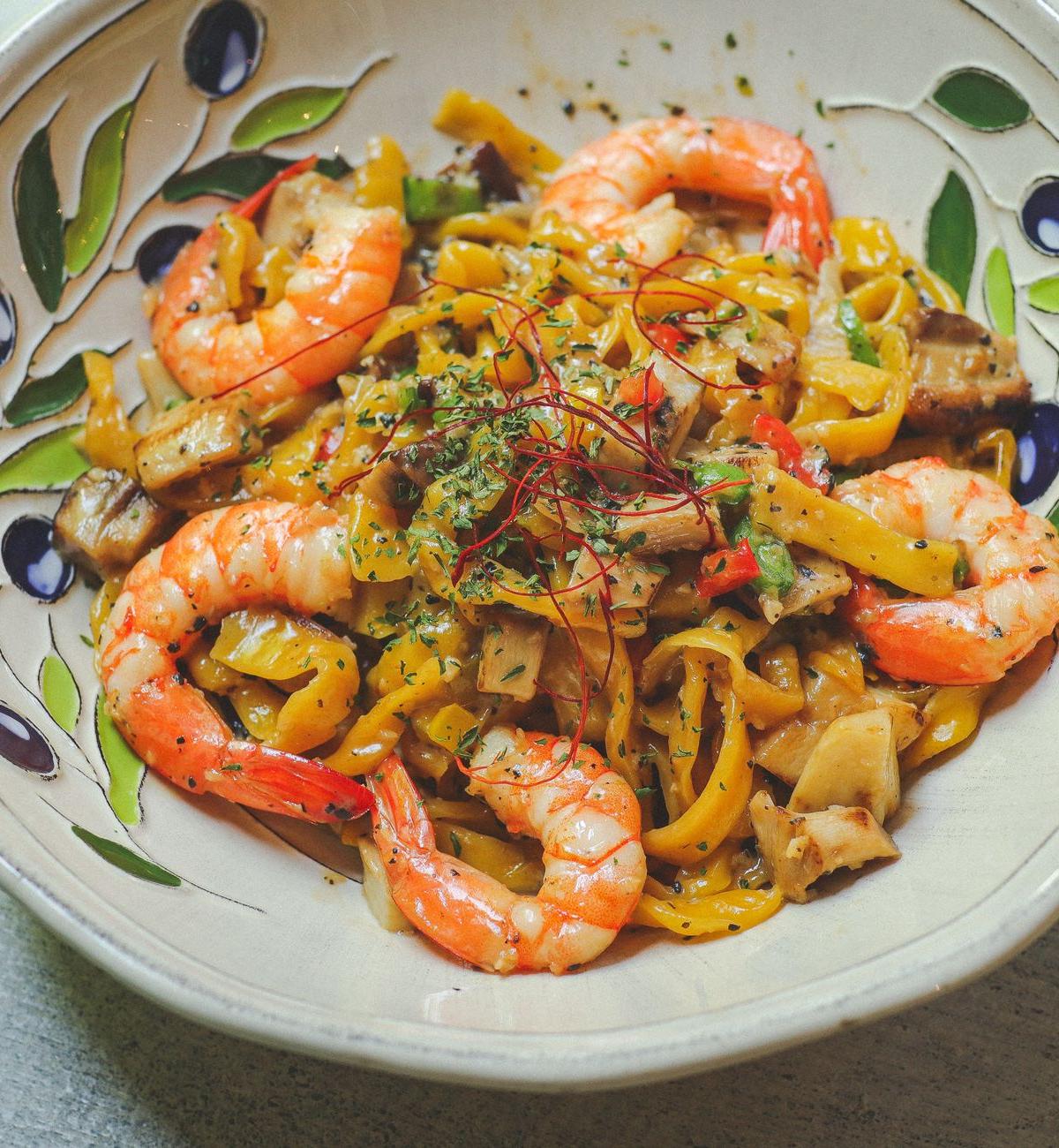 Tagliolini al Limone e Gamberi