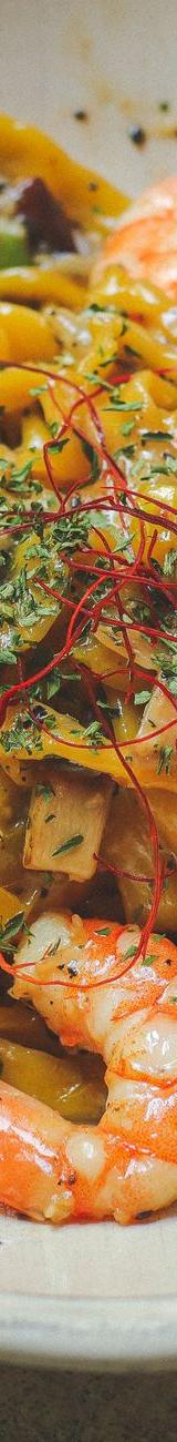 Tagliolini al Limone e Gamberi