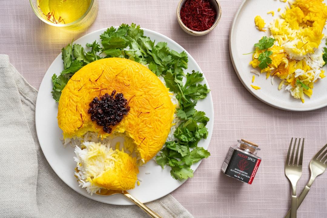 Tahchin: Crispy Saffron Chicken Rice