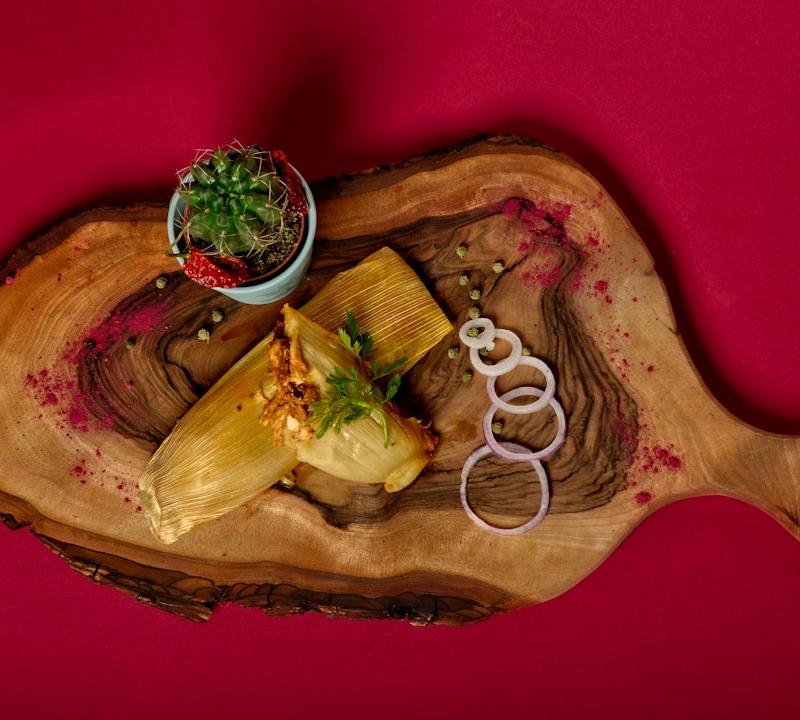 Tamales Verdes with Chicken
