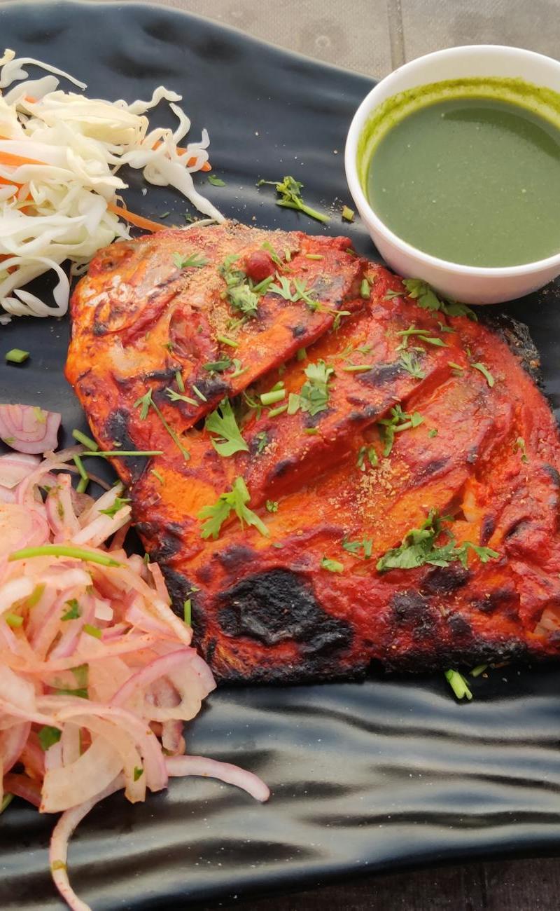 Tandoori Pomfret with Mint Chutney