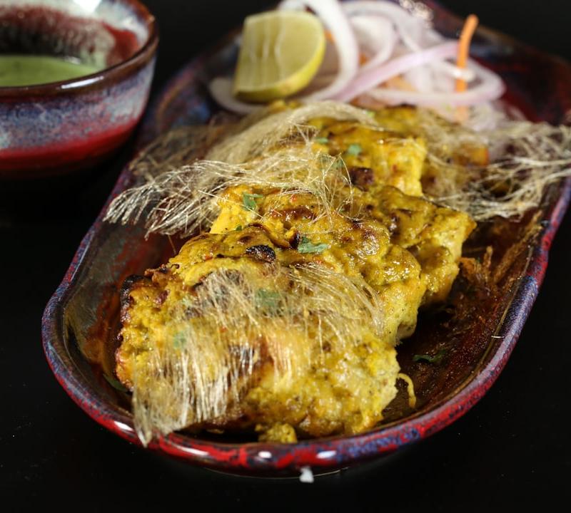 Sheet-Pan Tandoori Pomfret with Mint Chutney