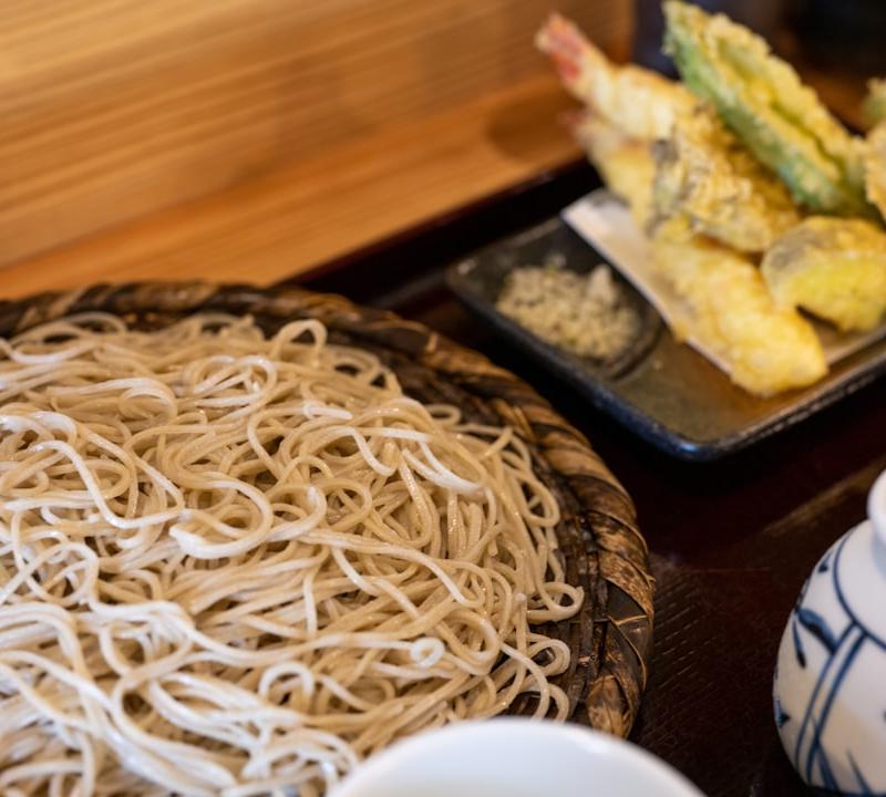 25-Min Tempura Soba with Shrimp & Veggies