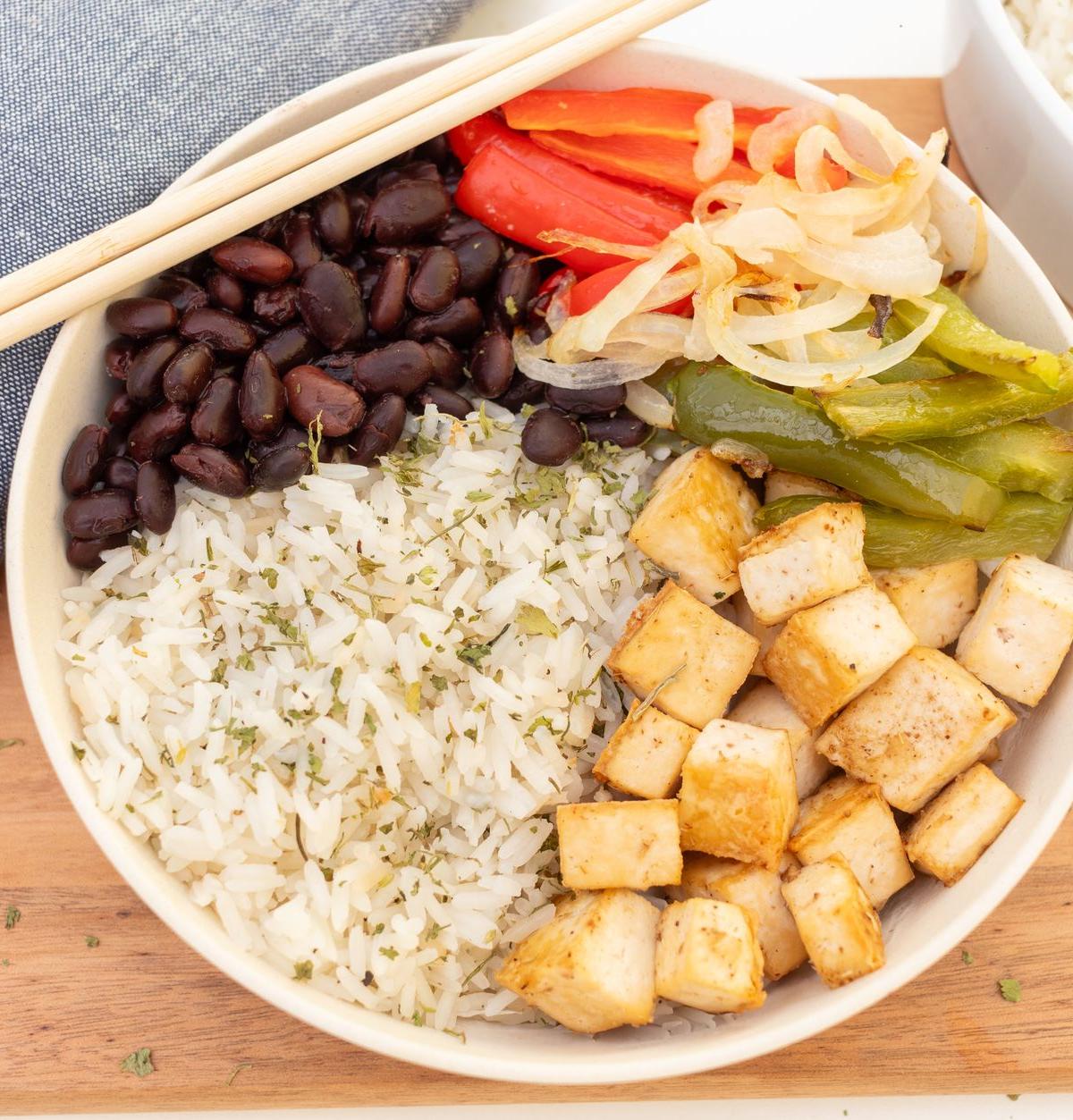20-Min Teriyaki Tofu Rice Bowl