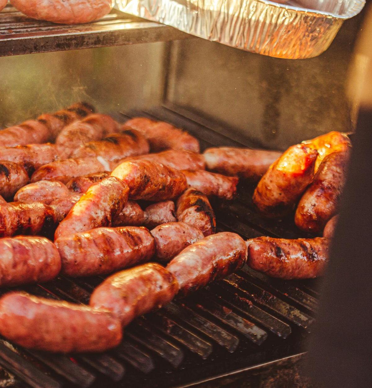 Texas Hot Links with Crispy Onions