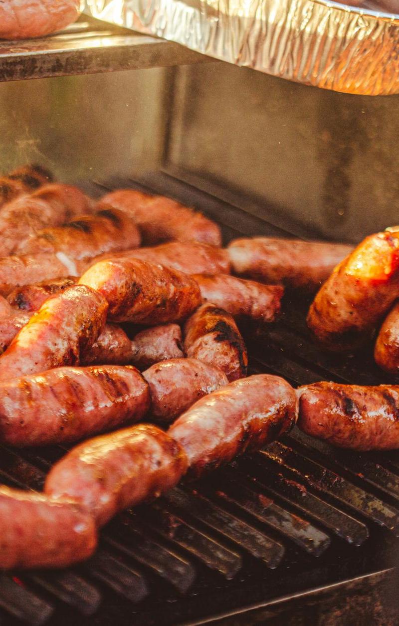Texas Hot Links with Crispy Onions