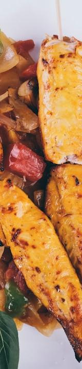 Thai Chicken Satay with Peanut Sauce & Stir-Fry