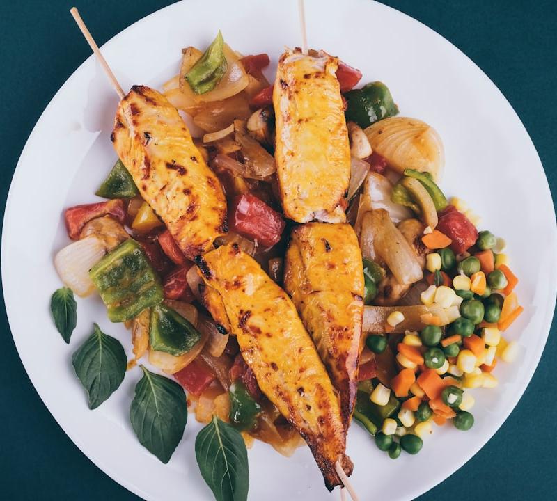 Thai Chicken Satay with Peanut Sauce & Stir-Fry