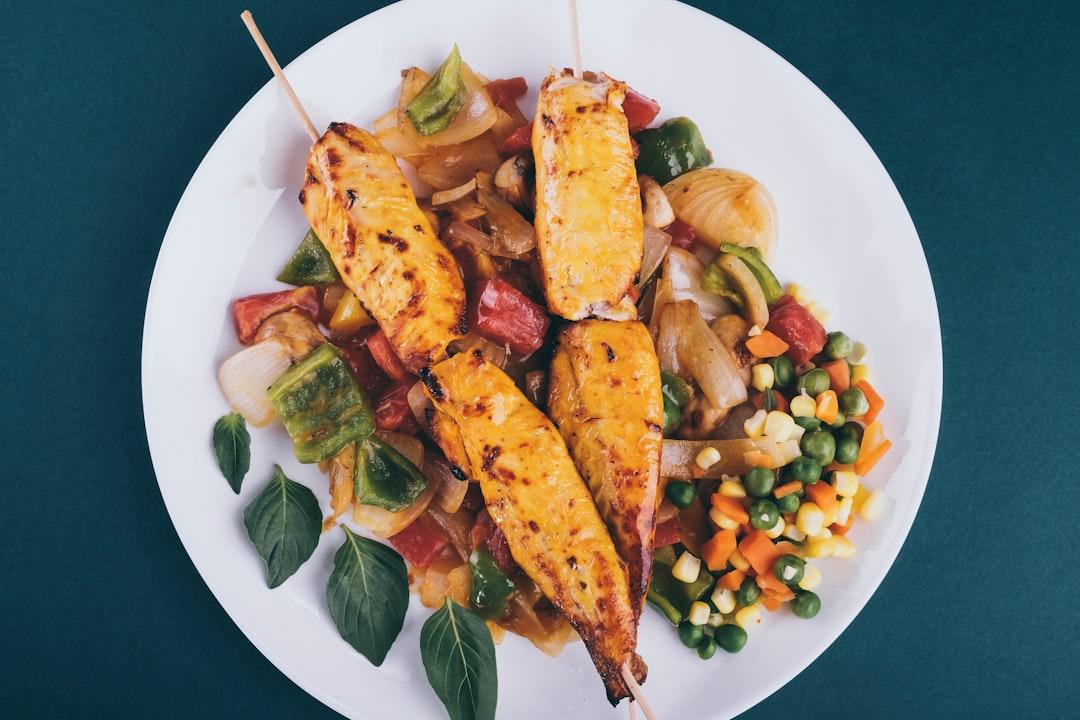 Thai Chicken Satay with Peanut Sauce & Stir-Fry