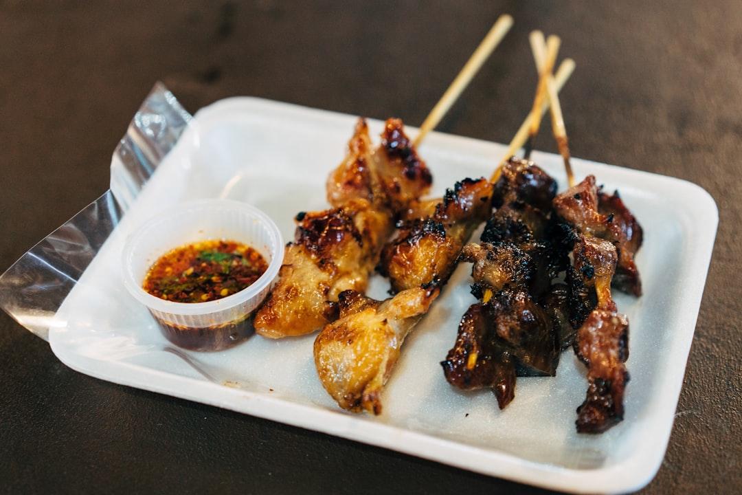 Thai Chin Ping (Grilled Mixed Meat Skewers)