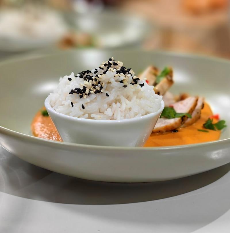 Thai Coconut Curry Chicken & Rice Bowl