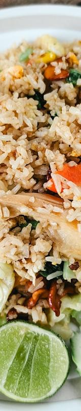 Thai Curry Fried Rice with Mixed Proteins