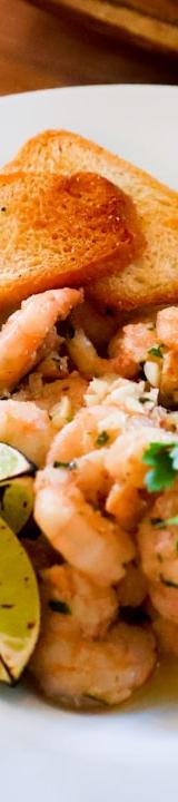Thai Garlic Butter Prawns with Toasted Bread