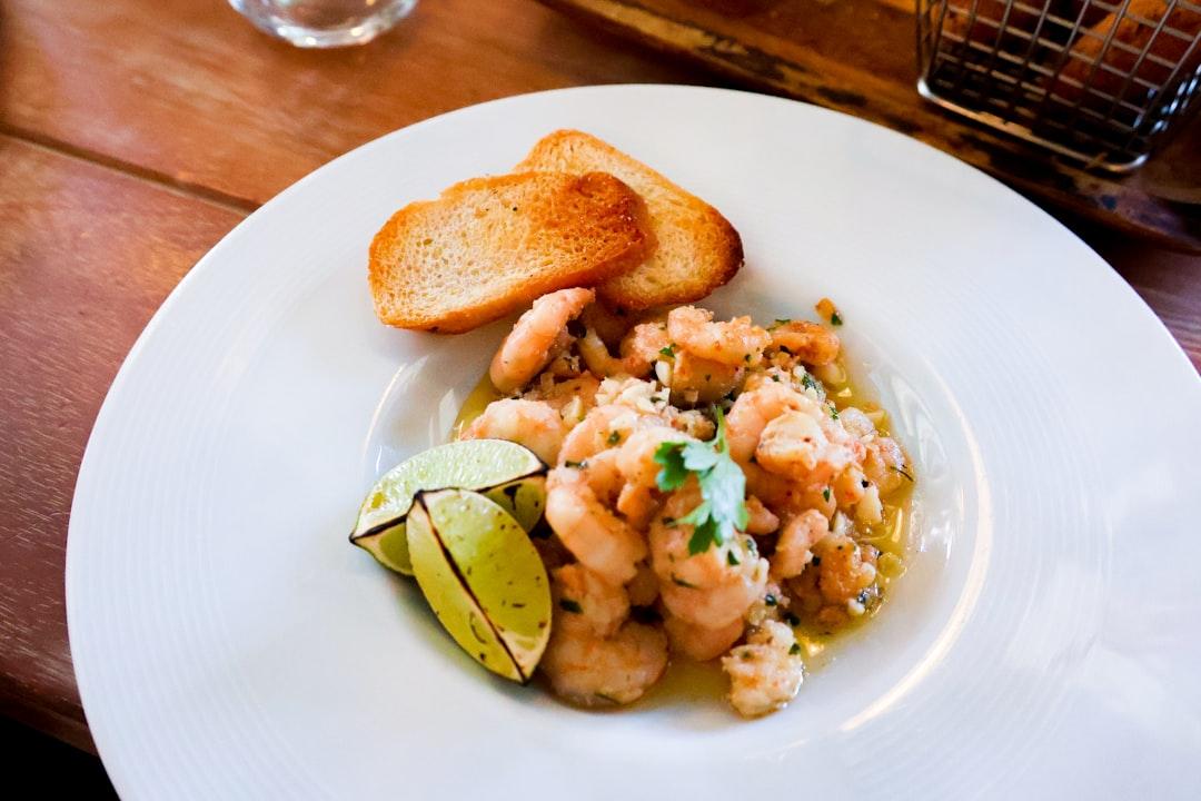 Thai Garlic Butter Prawns with Toasted Bread