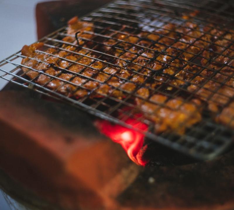 Thai Grilled Pork Neck with Sticky Glaze