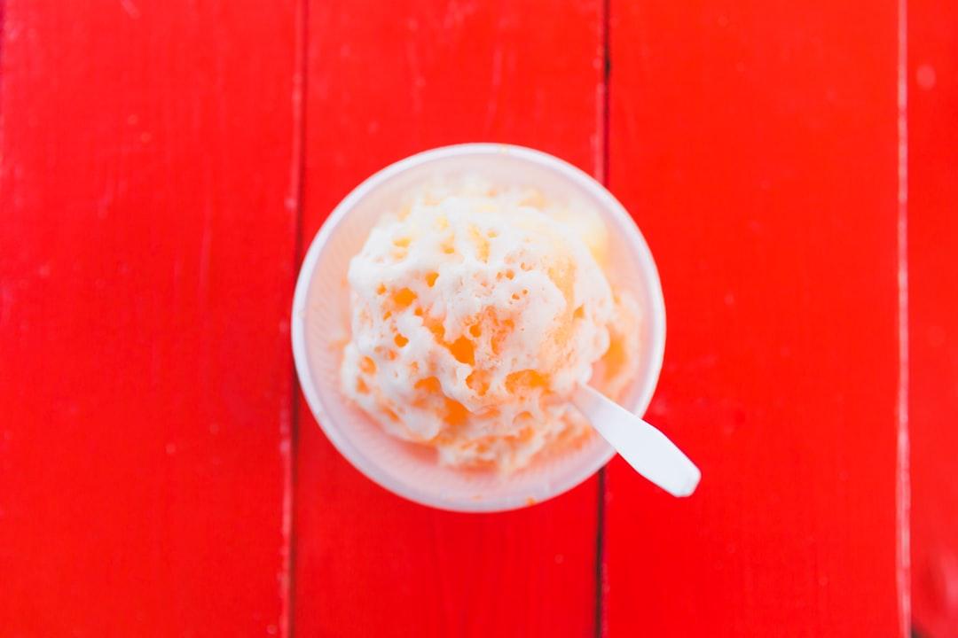 Thai Iced Tea Rolled Ice Cream