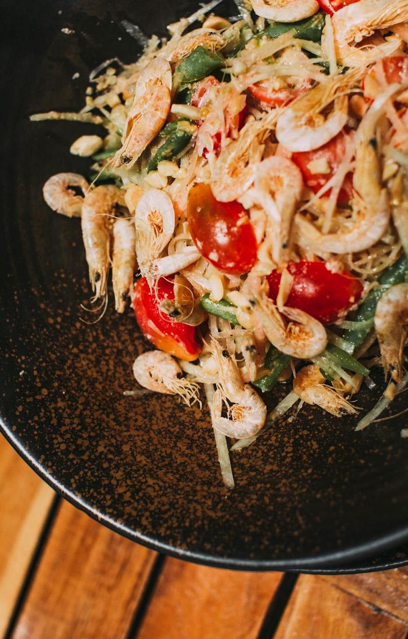 Thai Papaya Salad with Shrimp