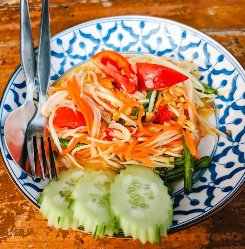 Thai Papaya Salad with Crab