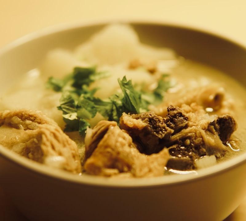 Thai Rice Soup with Pork