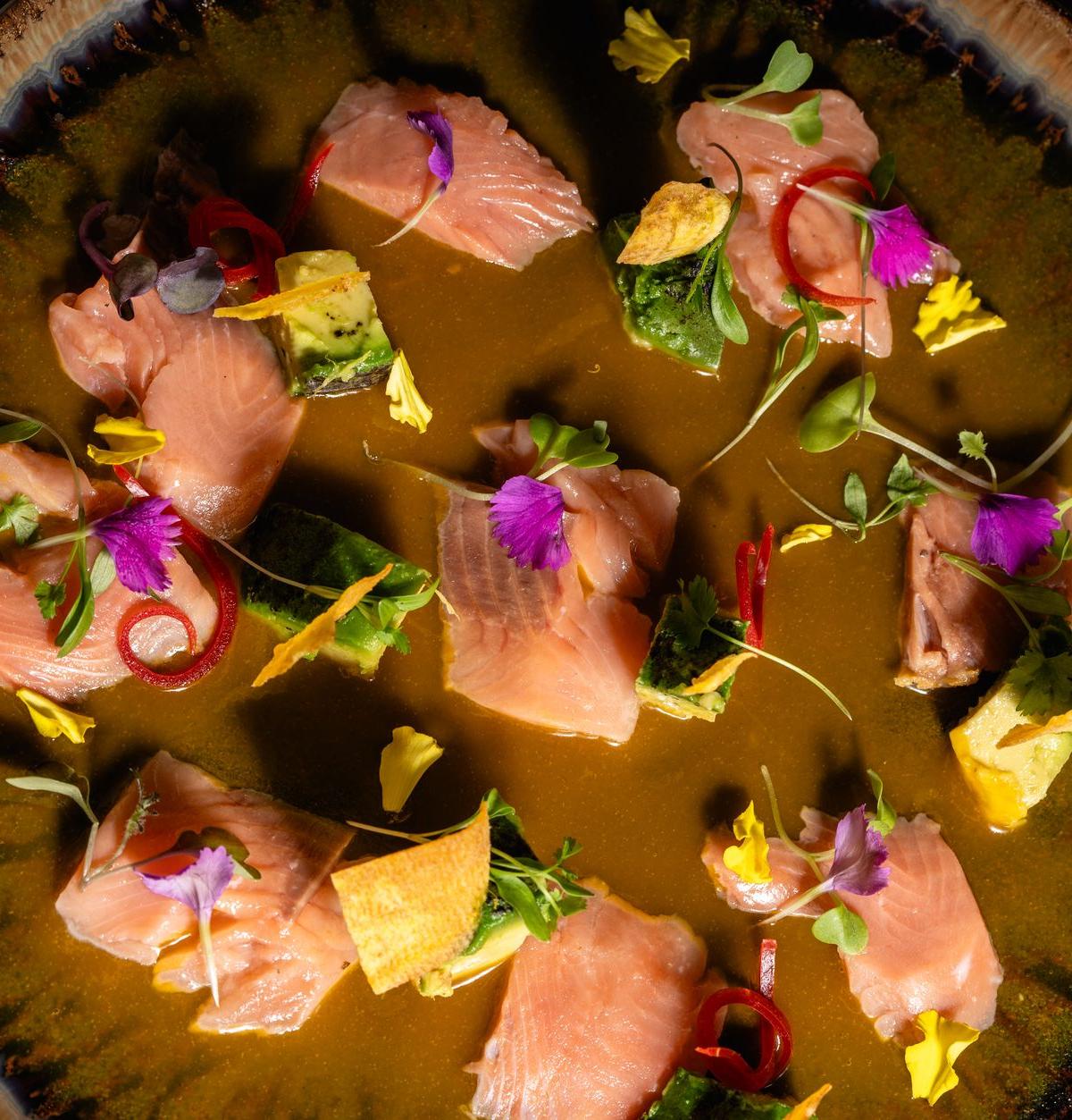 Peruvian Raw Salmon with Citrus Sauce