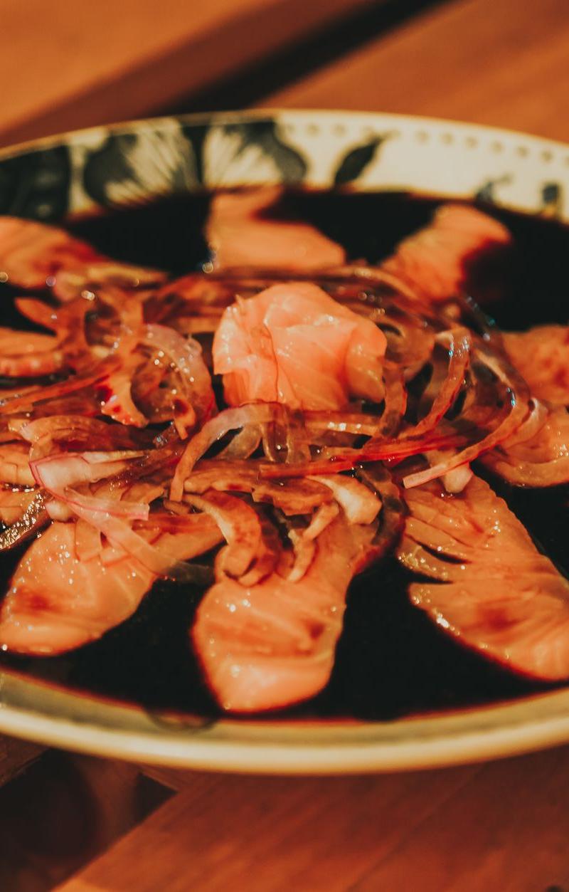 Tiradito: Seared Fish with Aji Amarillo