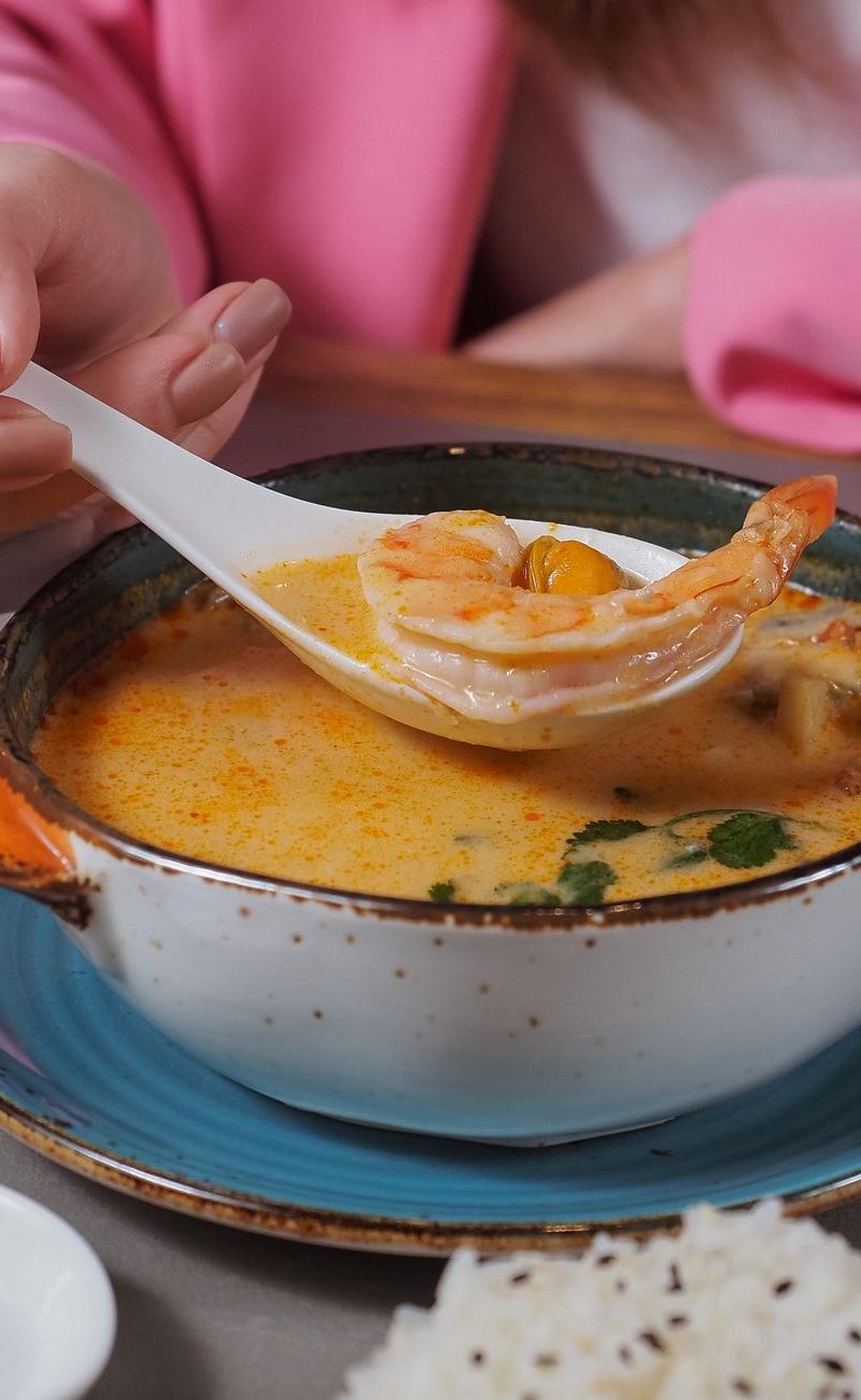 20-Min Tom Kha Kung with Jasmine Rice