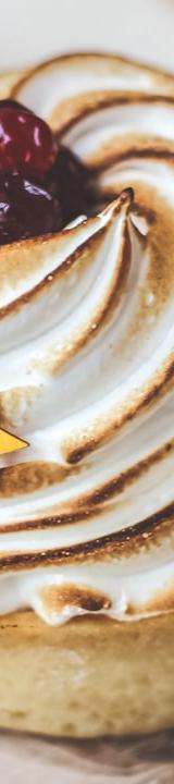Torched Lemon Curd Tart with Crispy Meringue