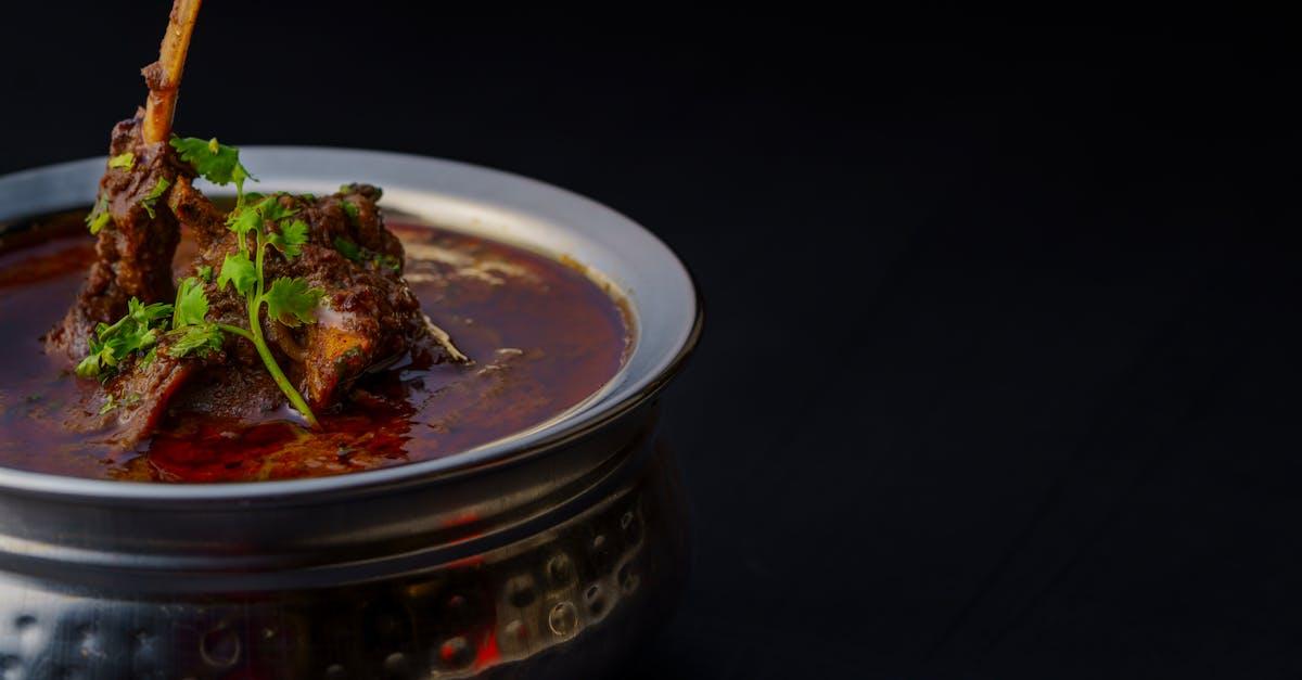 Traditional Indian Lamb Curry with Fresh Coriander