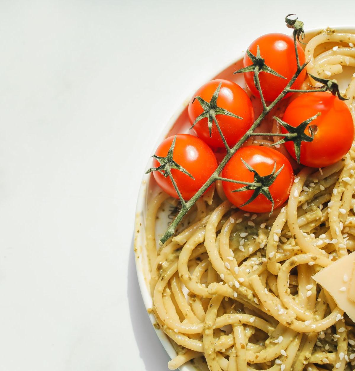 Trapanese Pasta With Basil & Almonds