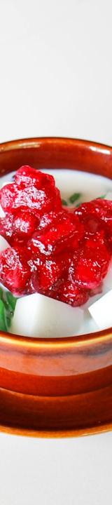 Thai Water Chestnut Coconut Dessert