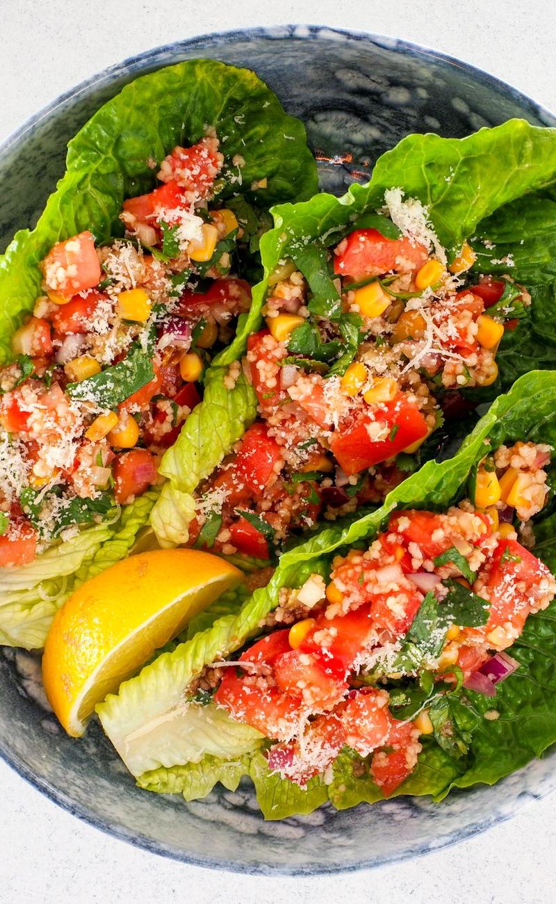 Turkish Bulgur Salad with Pomegranate & Lemon