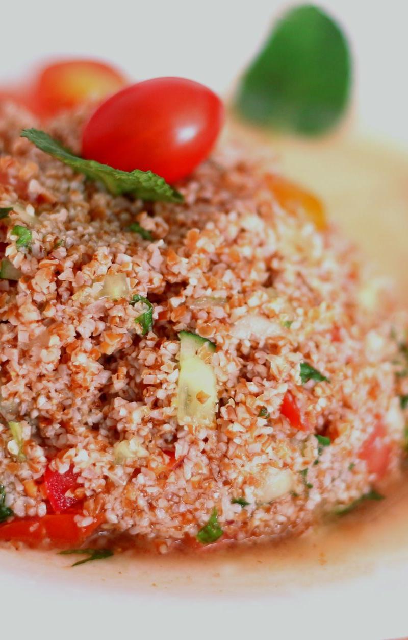 Turkish Bulgur Salad with Pomegranate & Mint