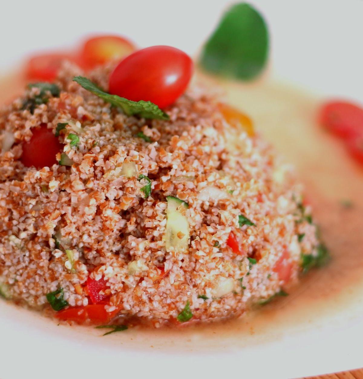 Turkish Bulgur Salad with Pomegranate & Mint