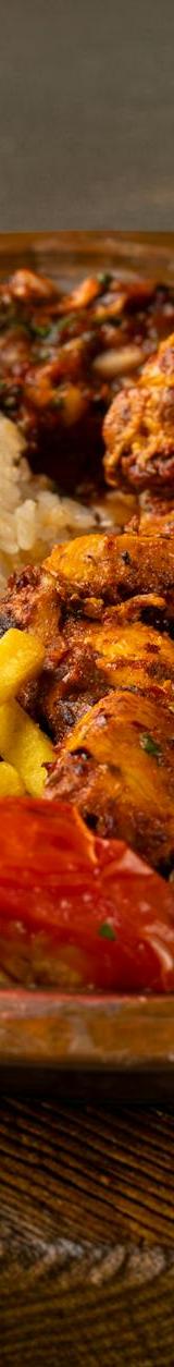 Turkish Chicken Kebab Platter