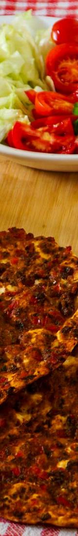 Turkish Lahmacun with Ayran & Lemon
