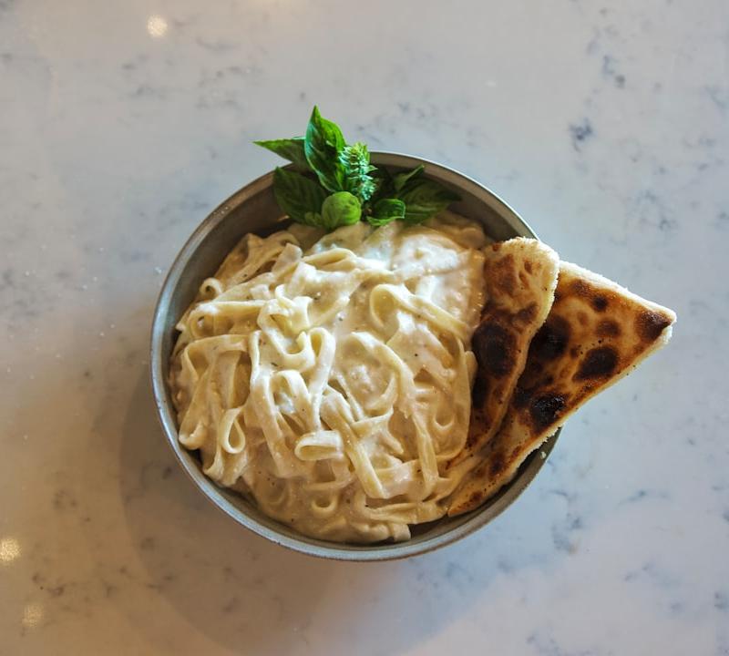 Turkish Pasta with Garlic Yogurt