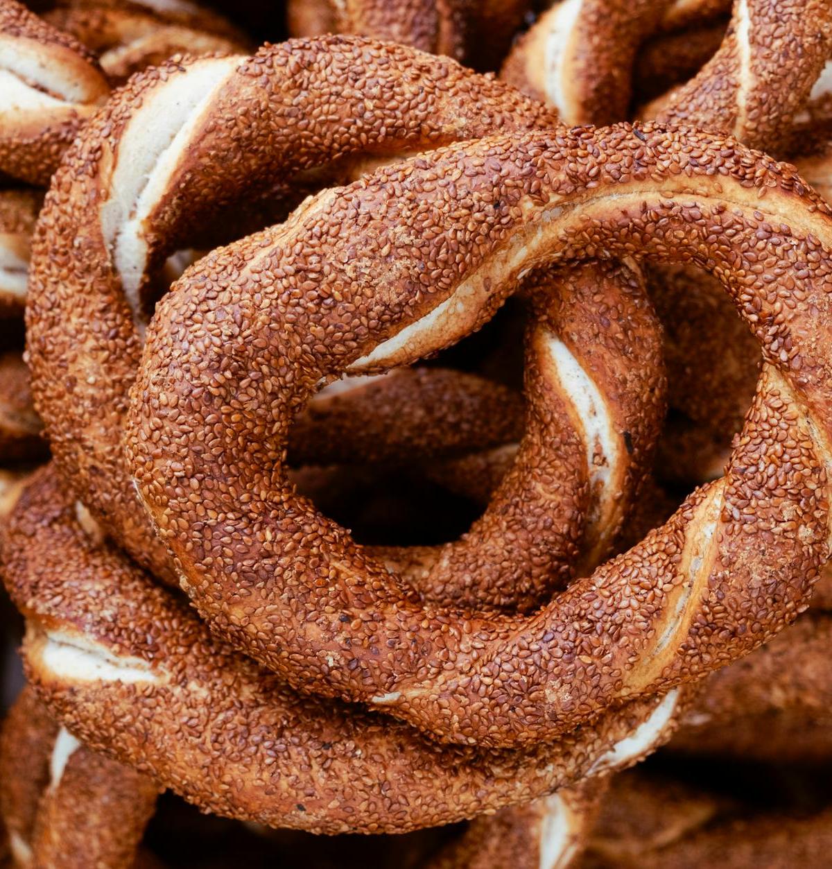 Turkish Simit Breakfast