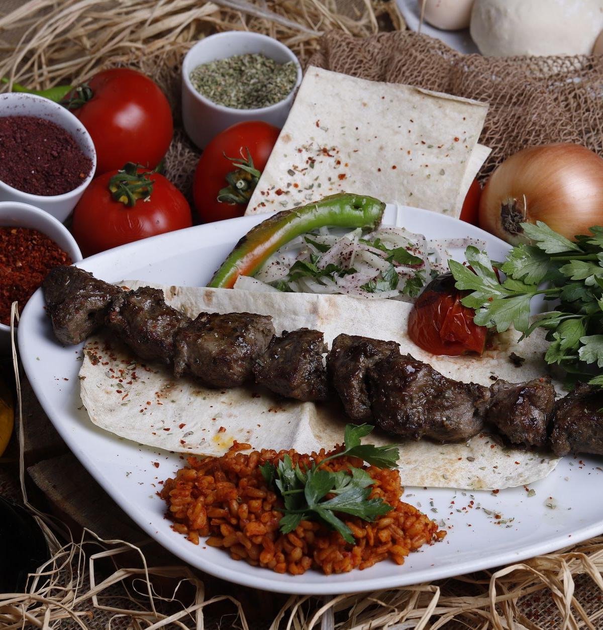 Turkish Urfa Lamb Kebab Plate