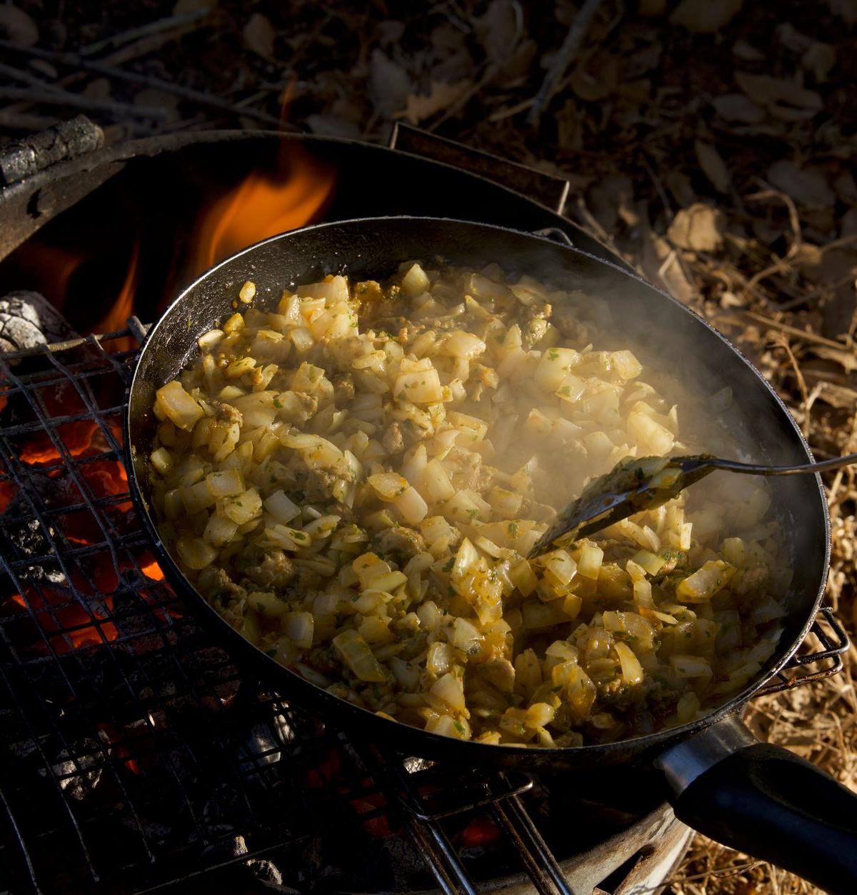 Crispy Tyrolean Hash with Bacon & Egg