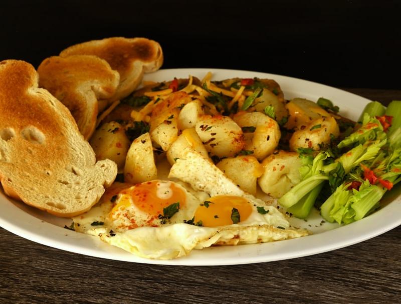 Tyrolean Hash with Crispy Eggs & Greens