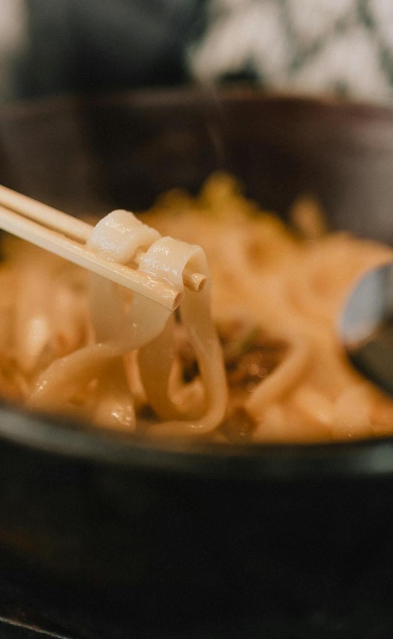 Umami Udon Noodle Soup with Chicken and Shrimp