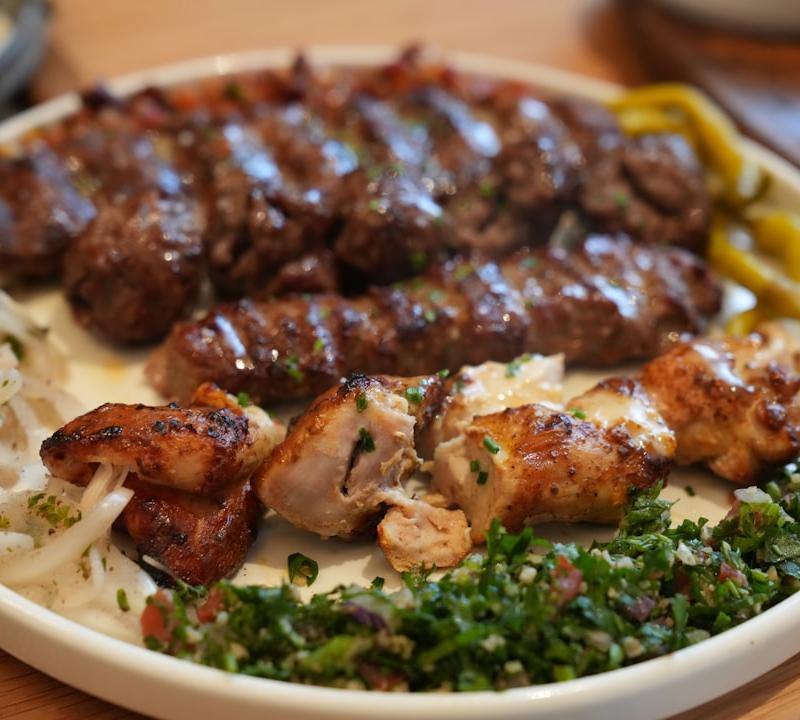 Turkish Urfa Kebab with Charred Peppers