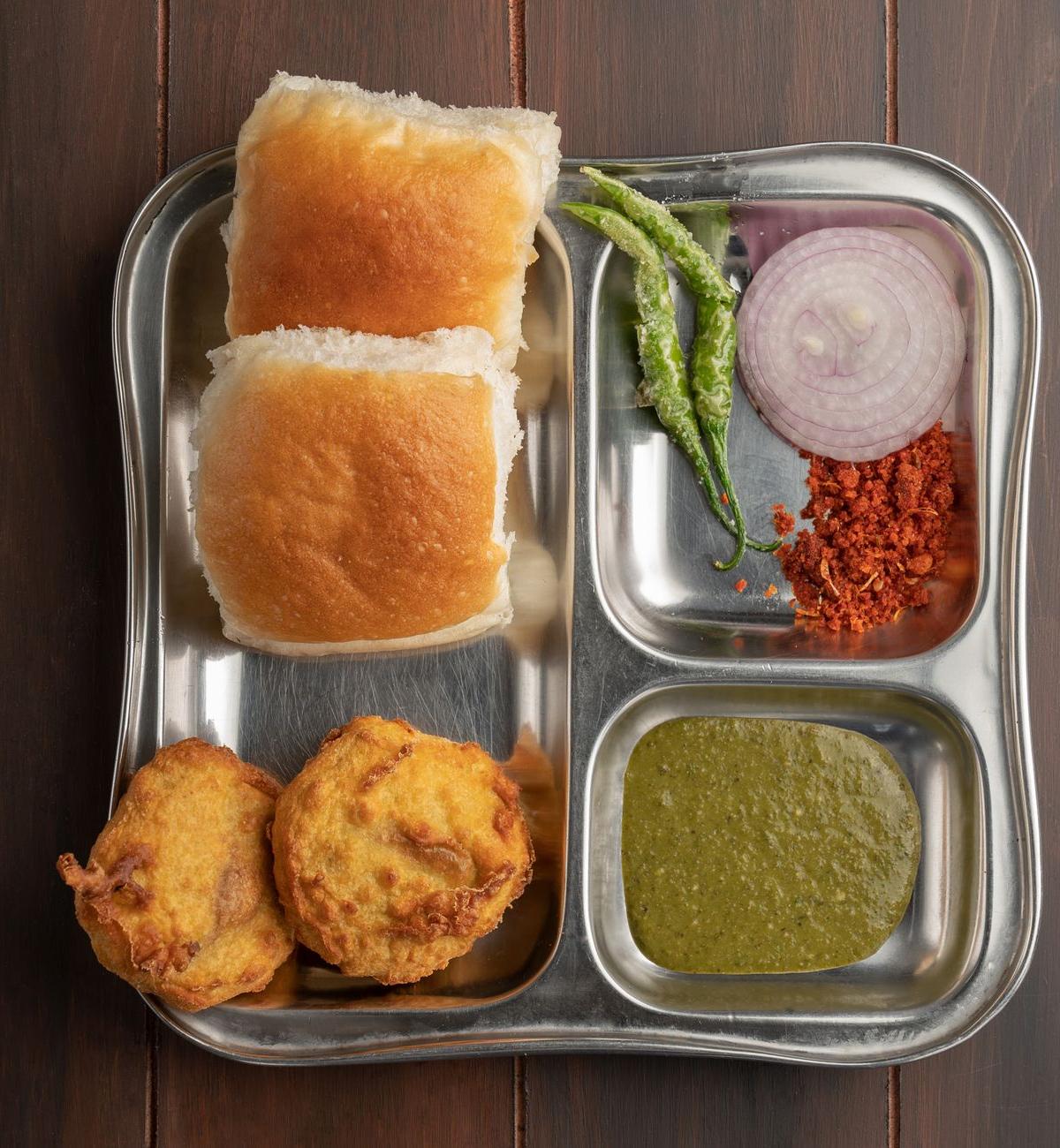 20-Min Vada Pav with Chutneys