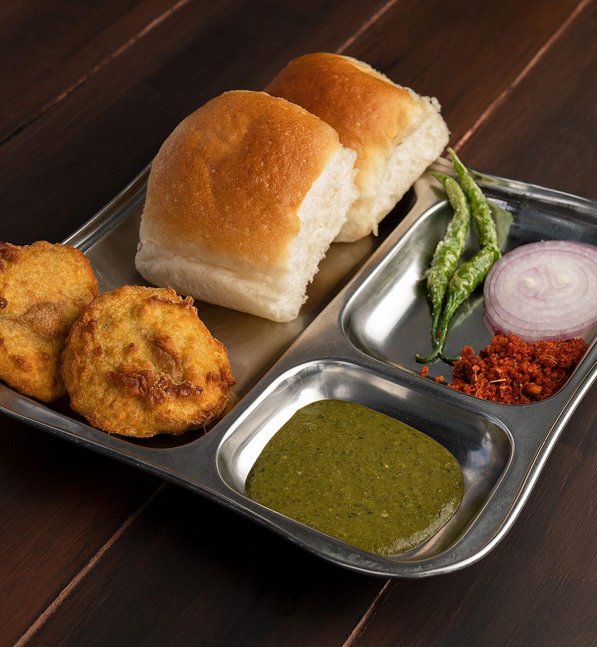 Vada Pav — Crispy Potato Fritters & Chutneys