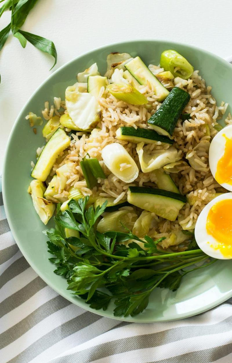 Vegetarian Congee with Soft Eggs