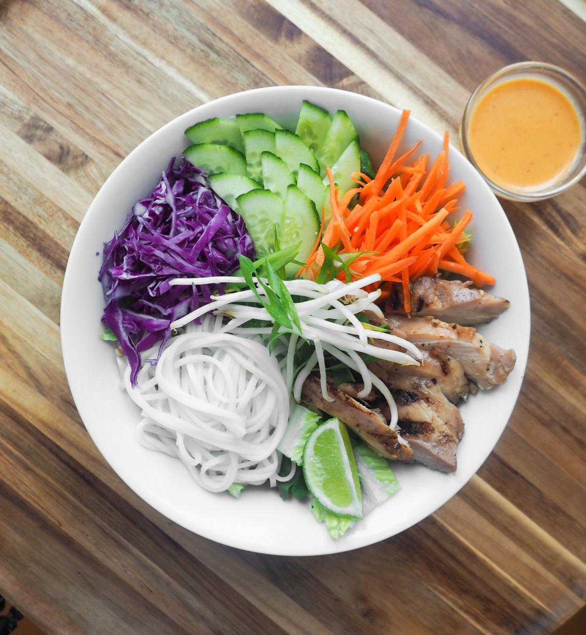 Vietnamese Chicken Noodle Salad