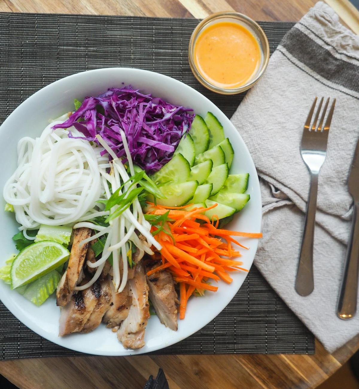 Vietnamese Chicken Noodle Salad