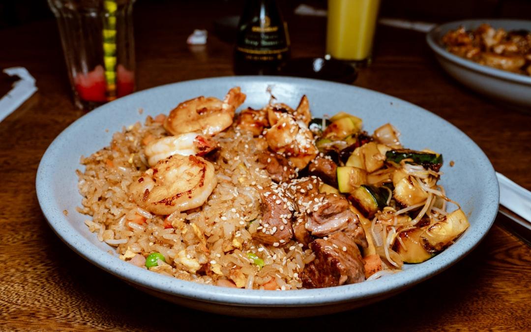 Vietnamese Fried Rice with Shrimp and Chicken