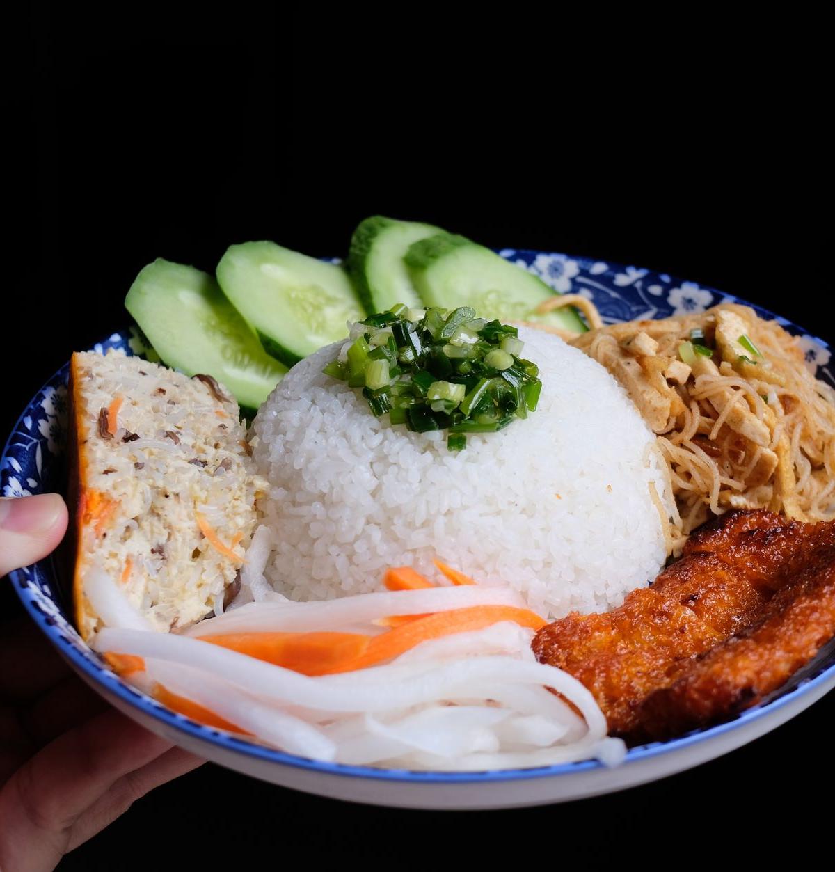 Vietnamese Grilled Pork Chop Rice Bowl